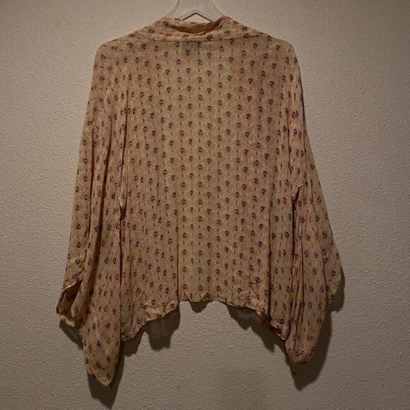 Peace Angel‎ Ditsy Floral Kimono Cardigan One Size Boho Shrug Wrap - Picture 2 of 5